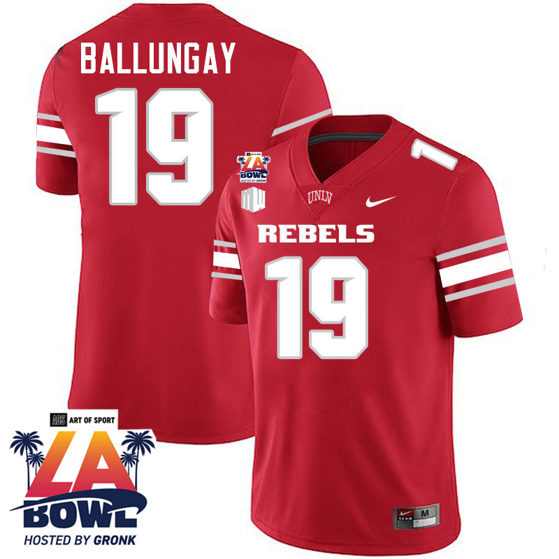 Kaleo Ballungay LA Bowl Jersey,UNLV Rebels 2024 LA Bowl Jersey-Scarlet